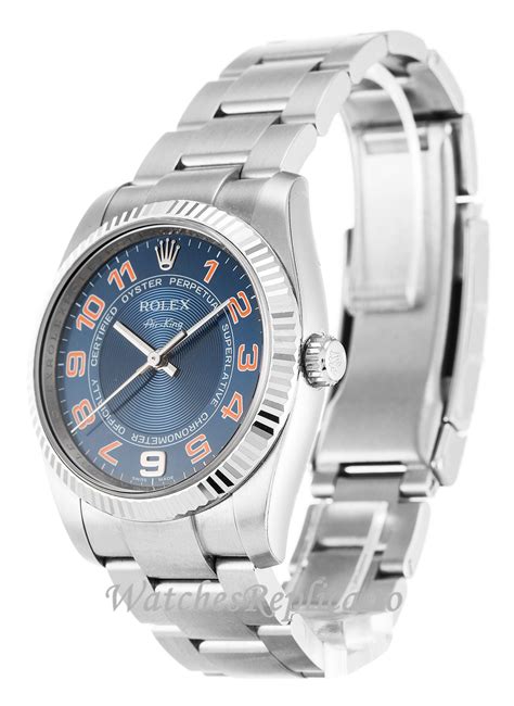 rolex air king blue face price|rolex air king 114234.